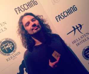 Christoffer Hiding på Fasching efter att ha tagit emot pris för årets bästa soulalbum 2015.